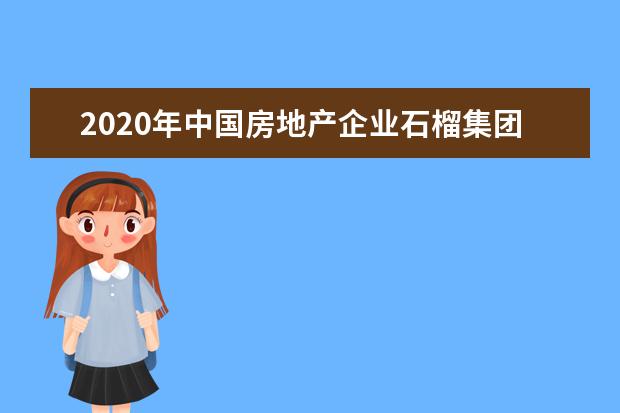 2020年中国房地产企业石榴集团排名多少位?