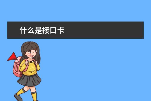 什么是接口卡