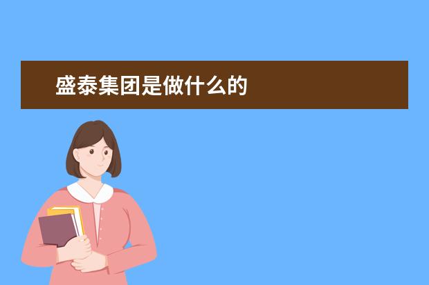盛泰集团是做什么的