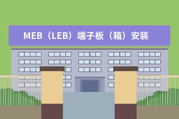 MEB（LEB）端子板（箱）安装不正确