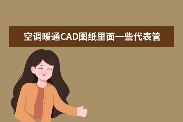 空调暖通CAD图纸里面一些代表管道，空调箱，风机盘管，阀门等的简写字母各是什么？谢谢~~