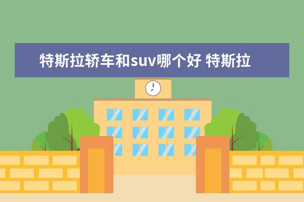特斯拉轿车和suv哪个好 特斯拉suv什么型号好?