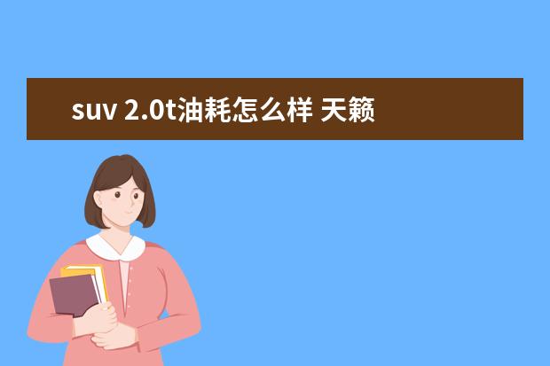suv 2.0t油耗怎么样 天籁2.0t油耗怎么样?