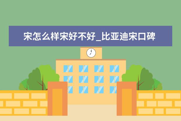 宋怎么样宋好不好_比亚迪宋口碑 不同车型充电桩通用吗