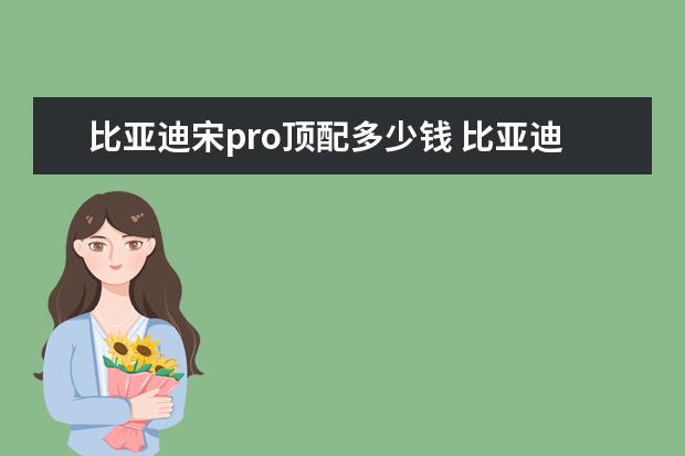 比亚迪宋pro顶配多少钱 比亚迪秦plus顶配落地价格多少（大概17.75万元）