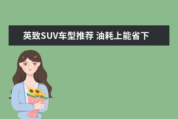 英致SUV车型推荐 油耗上能省下一笔巨资的7座suv