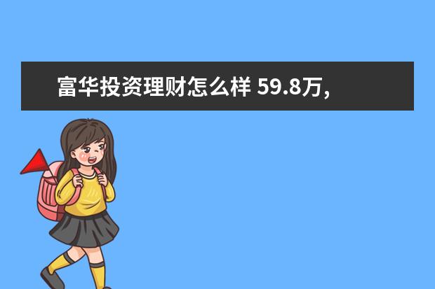 富华投资理财怎么样 59.8万,首付4万,20年月供多少