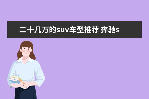 二十几万的suv车型推荐 奔驰suv车型30万左右