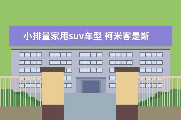 小排量家用suv车型 柯米客是斯柯达十万最佳车