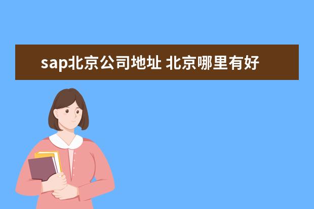 sap北京公司地址 北京哪里有好的SAP培训机构