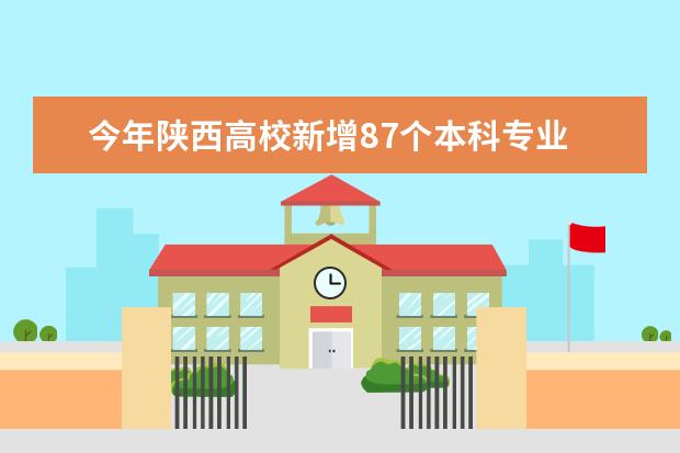 今年陕西高校新增87个本科专业 三高校首开人工智能专业