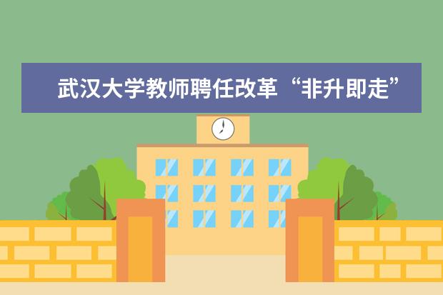 武汉大学教师聘任改革“非升即走”热议背后
