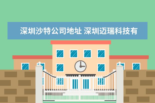 深圳沙特公司地址 深圳迈瑞科技有限公司怎么样?
