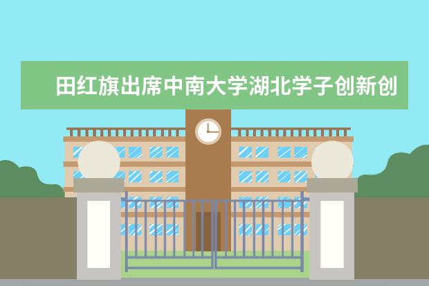 田红旗出席中南大学湖北学子创新创业成果展览会