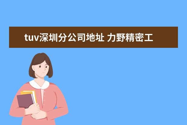 tuv深圳分公司地址 力野精密工业(深圳)有限公司怎么样?
