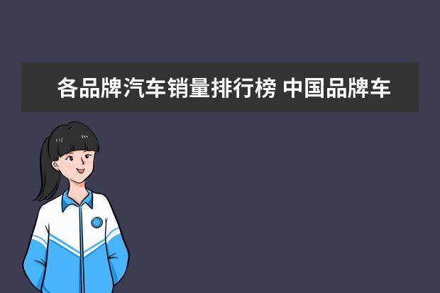 各品牌汽车销量排行榜 中国品牌车销售排行榜(2020年各品牌汽车总销量) - ...