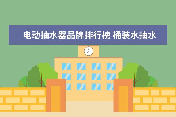 电动抽水器品牌排行榜 桶装水抽水器哪个牌子好