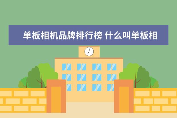 单板相机品牌排行榜 什么叫单板相机?