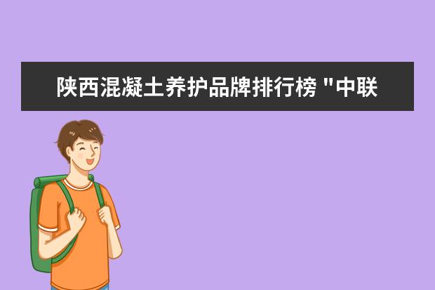 陕西混凝土养护品牌排行榜 "中联重科"的背景资料及网站?