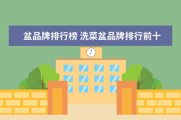 盆品牌排行榜 洗菜盆品牌排行前十名