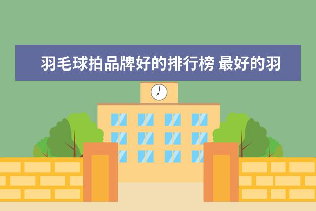 羽毛球拍品牌好的排行榜 最好的羽毛球拍排行榜