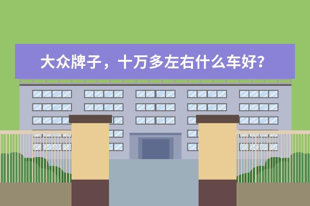 大众牌子，十万多左右什么车好？