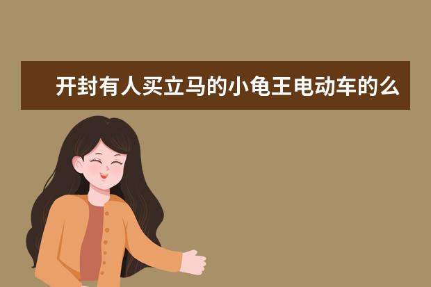开封有人买立马的小龟王电动车的么?怎么样啊，在开封什么牌子的好一点小龟王的？？