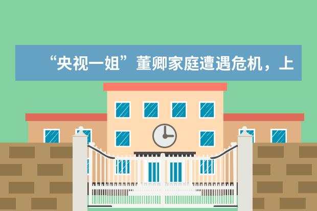 “央视一姐”董卿家庭遭遇危机，上亿欠款无从填补，她会成为第二个刘涛吗？