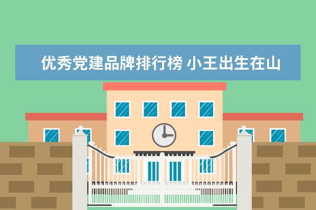 优秀党建品牌排行榜 小王出生在山东打一名牌