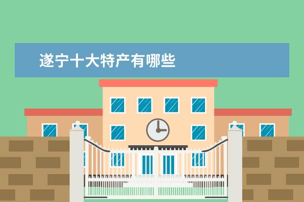 遂宁十大特产有哪些