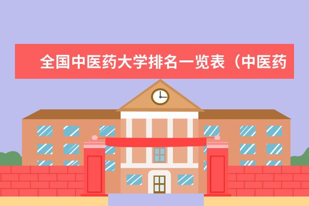 全国中医药大学排名一览表（中医药大学排名最新排名）