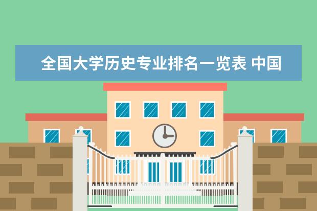 全国大学历史专业排名一览表 中国史专业大学排名