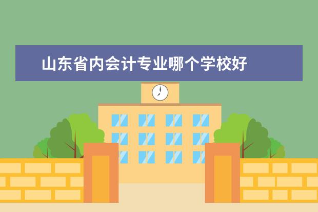 山东省内会计专业哪个学校好