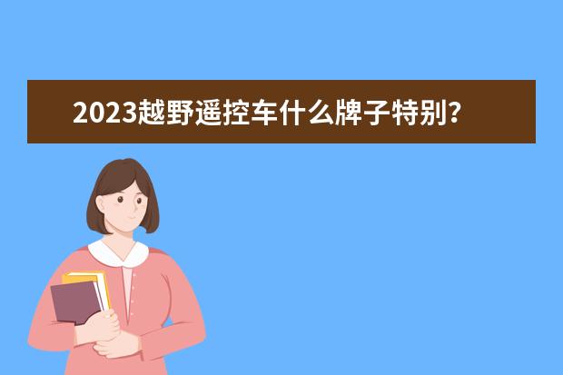 2023越野遥控车什么牌子特别？