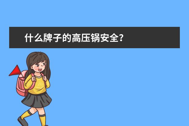 什么牌子的高压锅安全？
