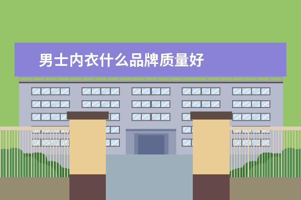 男士内衣什么品牌质量好