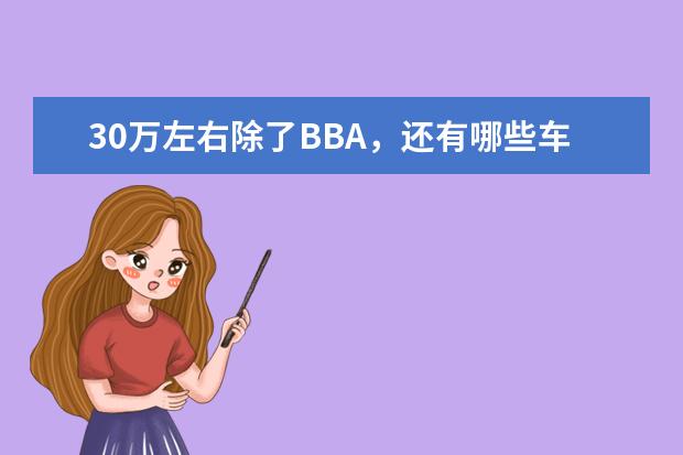 30万左右除了BBA，还有哪些车选？