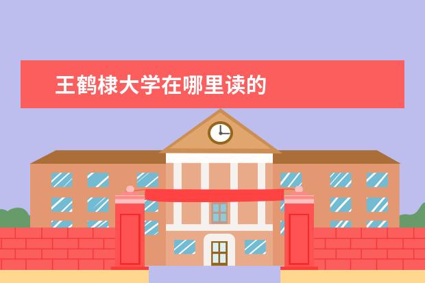 王鹤棣大学在哪里读的