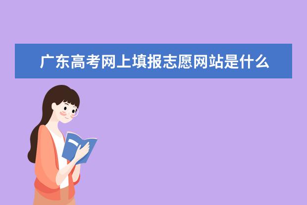 广东高考网上填报志愿网站是什么