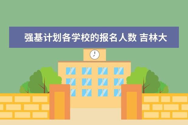 强基计划各学校的报名人数 吉林大学强基计划报名人数