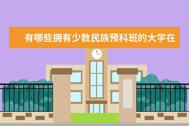 有哪些拥有少数民族预科班的大学在河南招生