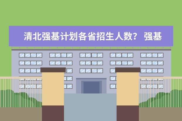 清北强基计划各省招生人数？ 强基计划各省录取人数