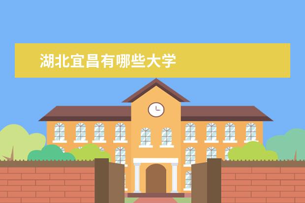 湖北宜昌有哪些大学