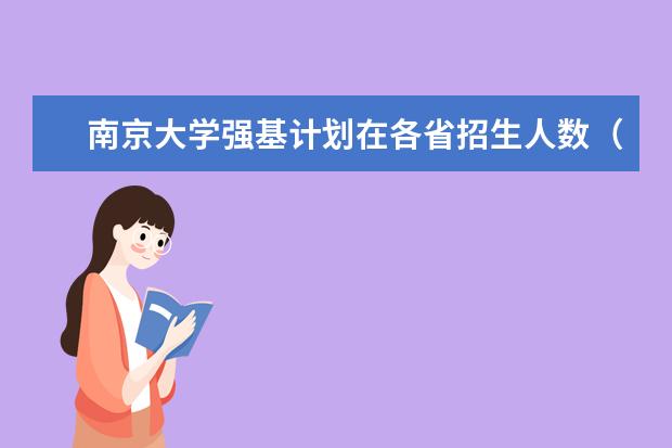 南京大学强基计划在各省招生人数（南京大学强基计划入围分数线）