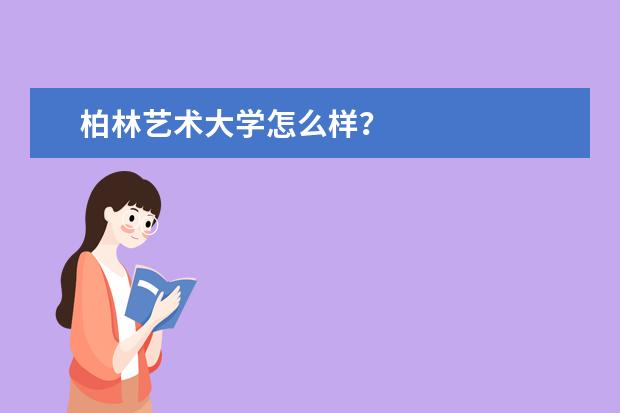 柏林艺术大学怎么样？
