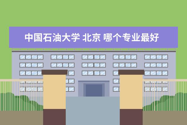 中国石油大学 北京 哪个专业最好？