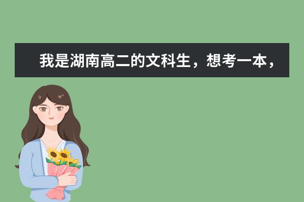 我是湖南高二的文科生，想考一本，请问考哪些学校比较好？