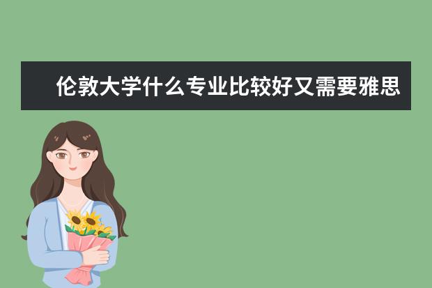 伦敦大学什么专业比较好又需要雅思成绩