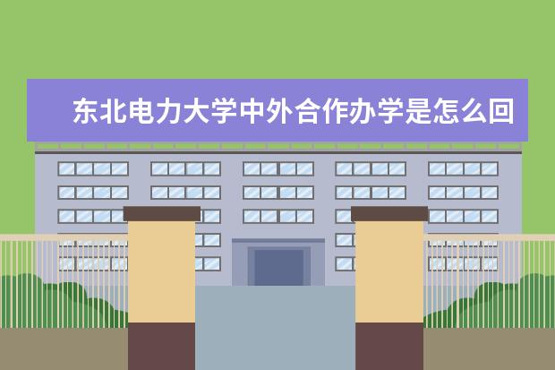 东北电力大学中外合作办学是怎么回事?