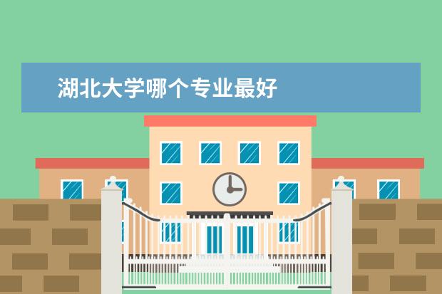 湖北大学哪个专业最好